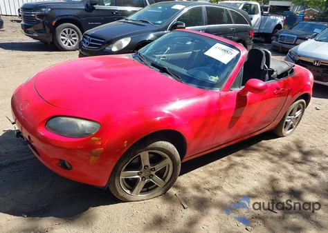2006 Mazda Mx-5 Touring из США, поврежденный, VIN JM1NC25F460105834